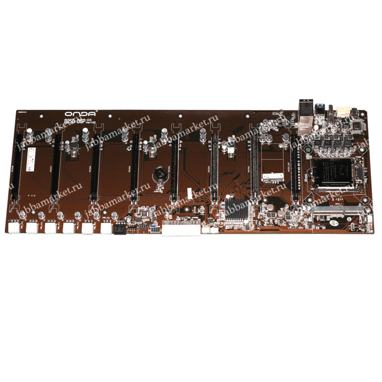 onda b250 btc d8p 8 pcie riserless mining motherboard